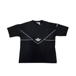 Adidas Black Chevron Trefoil Shirt Unisex XS